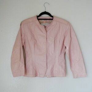 Wilson’s Women's Pink Leather Jacket